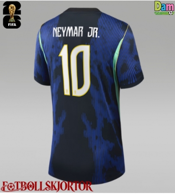 Brasilien Neymar Jr #10 Bortatröja Dam VM 2026 Kortärmad
